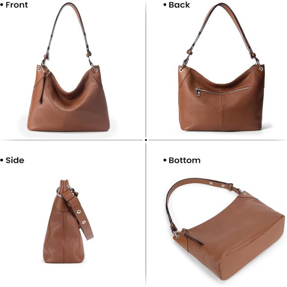 Soft Slouchy Real Leather Crossbody Purse – Perfect for Everyday Elegance - Picture 6 of 6